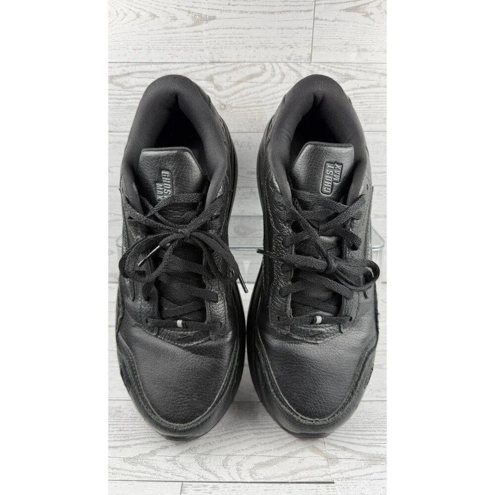 Brooks Ghost Max Leather 1104432E072 Black 10 2E Mens Sneaker Running Shoes #510